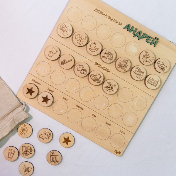 Персонализирано детско табло за навици